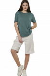 WOMEN'S WIDE-LEG BERMUDA SHORTS