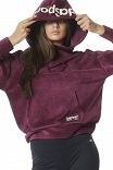 WOMEN'S VELOUR OVERSIZED HOODIE