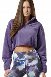 WOMEN'S HALF-ZIP SHERPA-FLEECE TOP