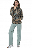 WOMEN'S HALF-ZIP PRINTED SHERPA
