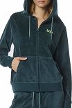 WOMEN'S VELOUR HOODIE JACKET