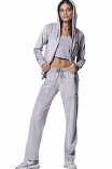 WOMEN'S VELOUR HOODIE JACKET