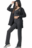 WOMEN'S LONG FISHTAIL HOODED JACKET