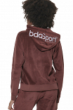 WOMEN'S VELOUR HOODIE JACKET