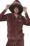 WOMEN'S VELOUR HOODIE JACKET