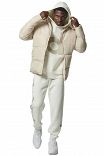 MEN'S PUFFER JACKET WITH DETACHABLE HOOD