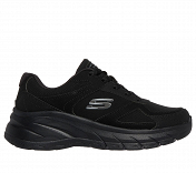 SKECHERS  Duraleather Overlay Lace-Up W/Memory Foam
