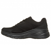 SKECHERS  Duraleather Overlay Lace-Up W/Memory Foam