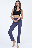 WO'S RUBBER CUFFED YOGA PANTS
