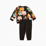 MINICATS MOODY CAT AOP Crew Set INF
