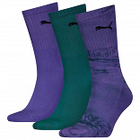 PRINTED CREW SOCK 3P
