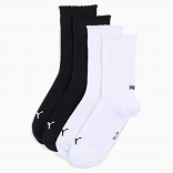 PUMA WOMEN SCALLOP EDGE SOCK 2P