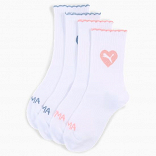 PUMA GIRLS SCALLOP EDGE SOCK 2P