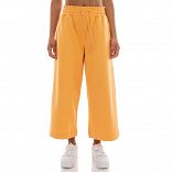 TERRY CROPPED WIDE LEG PANT