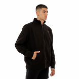 LOGO FULL ZIP MOCK NECK
