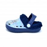 Clog with digital print and warm lining