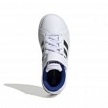 Grand Court Lifestyle Court Elastic Lace and Top Strap Shoes