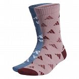 3-Stripes Graphic Sport Socks 2 Pairs