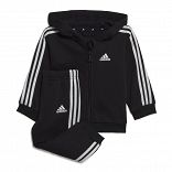 INFANTS ESSENTIALS THREE STRIPES FULL ZIP  FLEECE JOGGER WITH HOOD (Gender Neutral)