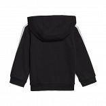 INFANTS ESSENTIALS THREE STRIPES FULL ZIP  FLEECE JOGGER WITH HOOD (Gender Neutral)
