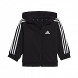 INFANTS ESSENTIALS THREE STRIPES FULL ZIP  FLEECE JOGGER WITH HOOD (Gender Neutral)