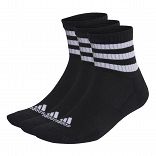 3 STRIPES CUSHIONED SPORTSWEAR MID CUT SOCKS 3 PAIR PACK