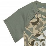 Dino Camo Allover Print Tee and Short Set