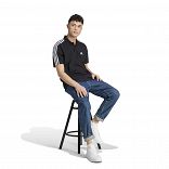 Essentials Piqué Embroidered Small Logo 3-Stripes Polo Shirt
