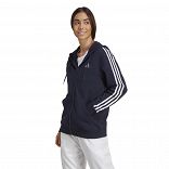 Essentials 3-Stripes French Terry Regular Full-Zip Hoodie
