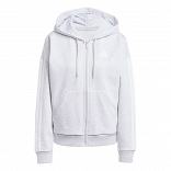 ESSENTIALS 3-STRIPES FULL-ZIP FLEECE HOODIE