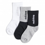 LINEAR KIDS CREW SOCKS 3PP