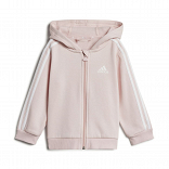 INFANTS ESSENTIALS THREE STRIPES FULL ZIP  FLEECE JOGGER WITH HOOD (Gender Neutral)