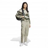 ESSENTIALS 3 STRIPES CAMO PRINT CROPPED SWEATSHIRT