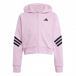 FUTURE ICONS 3 STRIPES FULL ZIP HOODED TRACK TOP