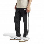 ESSENTIALS THREE STRIPES FLEECE PANTS OPEN HEM