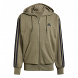 ESSENTIALS THREE STRIPES FRENCH TERRY FULLZIP HOODIE