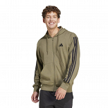 ESSENTIALS THREE STRIPES FRENCH TERRY FULLZIP HOODIE