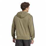 ESSENTIALS THREE STRIPES FRENCH TERRY FULLZIP HOODIE