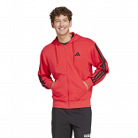ESSENTIALS THREE STRIPES FRENCH TERRY FULLZIP HOODIE