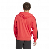 ESSENTIALS THREE STRIPES FRENCH TERRY FULLZIP HOODIE