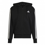 ESSENTIALS THREE STRIPES FRENCH TERRY FULLZIP HOODIE