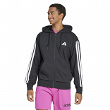 ESSENTIALS THREE STRIPES FRENCH TERRY FULLZIP HOODIE