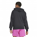 ESSENTIALS THREE STRIPES FRENCH TERRY FULLZIP HOODIE