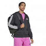 ESSENTIALS THREE STRIPES FRENCH TERRY FULLZIP HOODIE