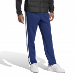 ESSENTIALS THREE STRIPES FLEECE PANTS OPEN HEM