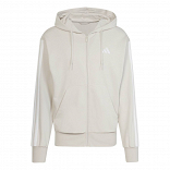 ESSENTIALS THREE STRIPES FRENCH TERRY FULLZIP HOODIE
