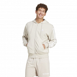 ESSENTIALS THREE STRIPES FRENCH TERRY FULLZIP HOODIE