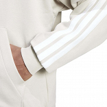 ESSENTIALS THREE STRIPES FLEECE HOODIE