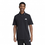 ESSENTIALS THREE STRIPES PIQUE POLO SHIRT