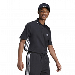 ESSENTIALS THREE STRIPES PIQUE POLO SHIRT